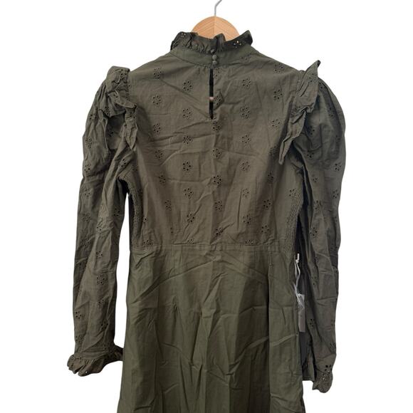 Tuckernuck Dark Green Midi Dress with Ruffle Hem - Picture 12 of 14